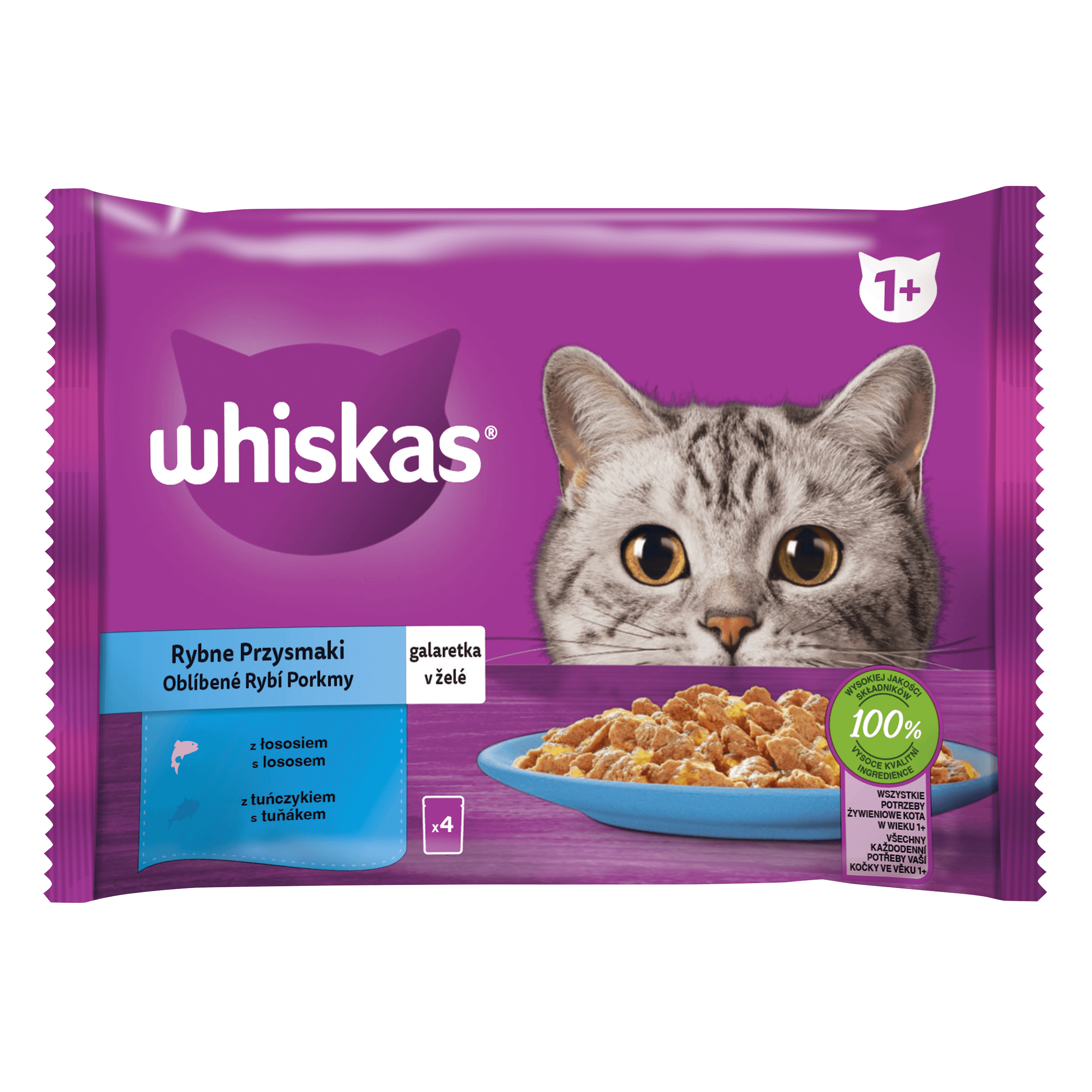 Whiskas granule s hovězím 3,8kg